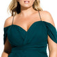 City Chic Women's MAXI ENTWINE Emerald Green Size 14