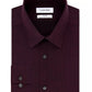 Calvin Klein Men's Steel Slim-Fit Non-Iron Stretch Performance Print Dress Shirt Red Size 34-35