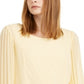 Alfani Women's Pleated Sleeve Top Yellow Size Petite Small