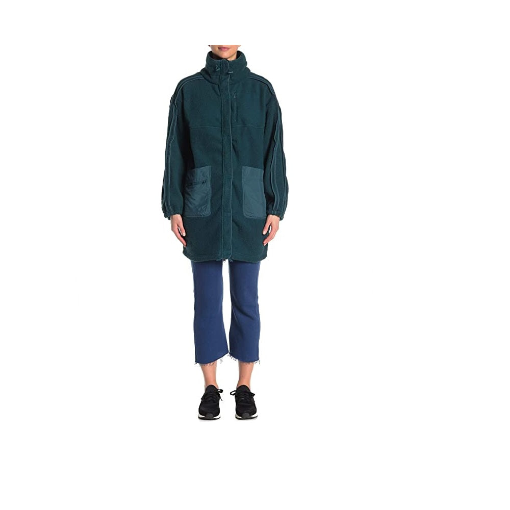 Free People Women's Glacier Fleece Jacket Blue Size Large