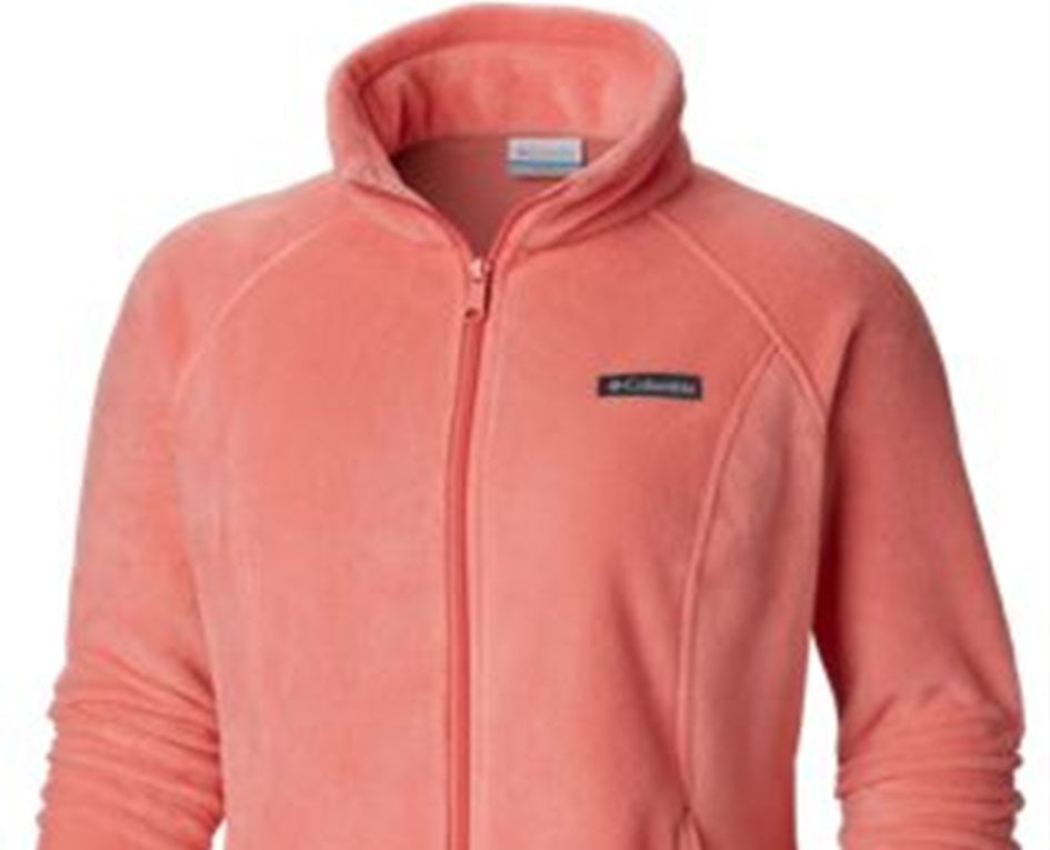 Columbia Women's Benton Springs Full Zip Fleece Jacket Pink Size 2X
