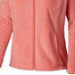 Columbia Women's Benton Springs Full Zip Fleece Jacket Pink Size 2X