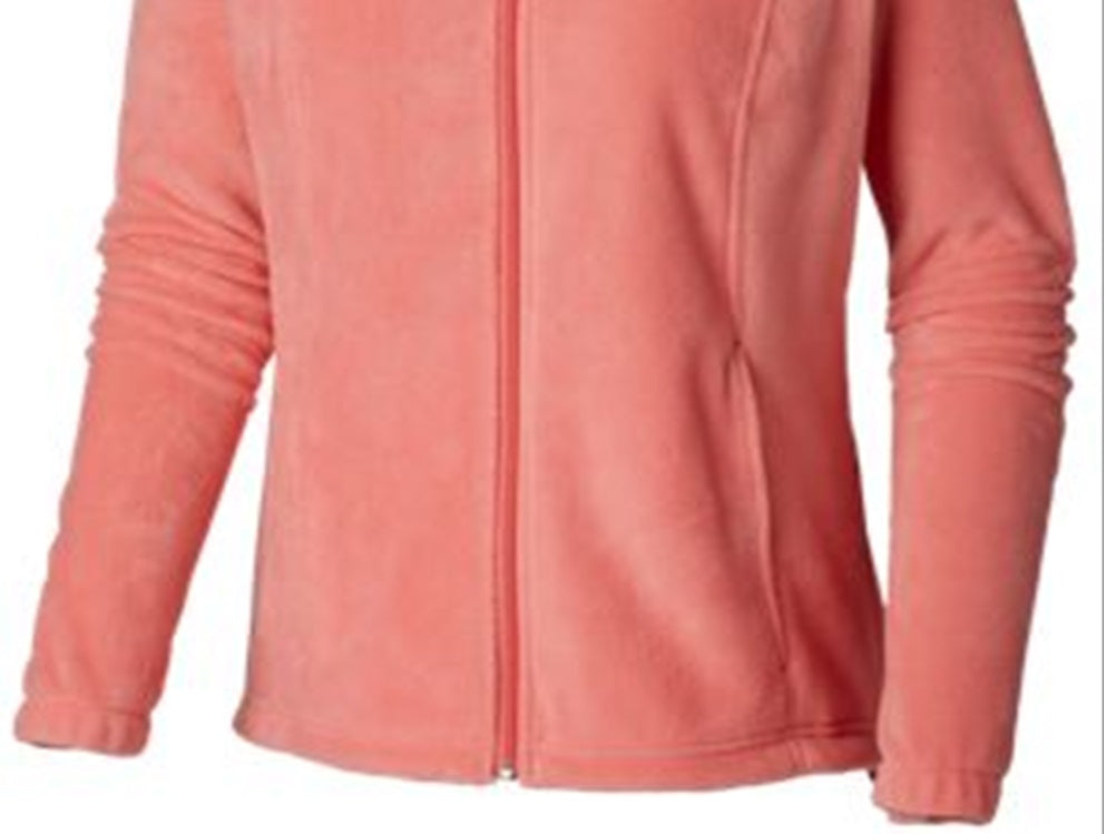 Columbia Women's Benton Springs Full Zip Fleece Jacket Pink Size 2X