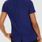 Anne Klein Women's Button Back T-Shirt Blue Size XXS