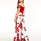 Teeze Me Juniors' 2-Pc. Off-The-Shoulder Bodycon Gown Wine Size 9