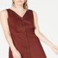 Alfani Women's Button Through MIDI Dress Brown Size 2 Petite