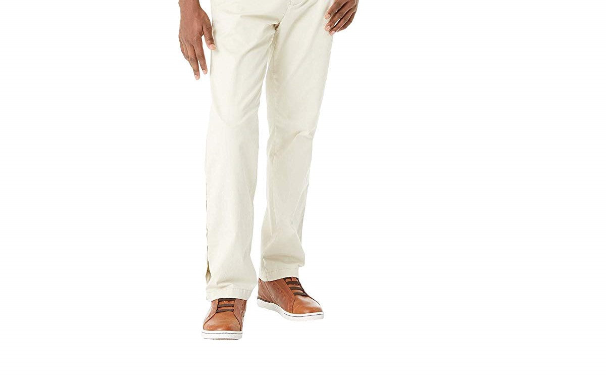 Tommy Hilfiger Men's Adjustable Waist Chino Pants Creme Size 38x32