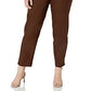 Alfred Dunner Women's Allure Slimming Stretch Pants Brown Size 6 Petite