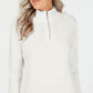 Karen Scott Women's Cotton Mock Neck Pullover White Size Petite Small