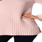 Charter Club Women's Mixed Stitch Mock Neck Sweater Pink Size XX-Large
