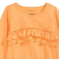 First Impressions Toddler Girls Cotton Ruffled T-Shirt Yellow Size 3T REG