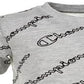 Champion Little Boy's Allover Open Script T-Shirt Gray Size 6