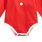 First Impressions Baby Girl's Mrs Claus Bodysuit Red Size 0-3