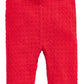 First Impressions Baby Girls Textured Leggings Red Size 6-9 Months