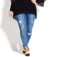 City Chic Women's STOP HI LO COLD SHOULDER Black Size Petite Small