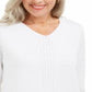 Karen Scott Women's Cotton Cable Knit Sweater White Size X-Large