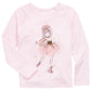 Epic Threads Kid's Toddler Girls Ballerina Ice Skater T Shirt Pink Size 2T