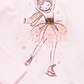 Epic Threads Kid's Toddler Girls Ballerina Ice Skater T Shirt Pink Size 2T