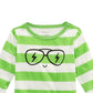 First Impressions Toddler Boy's Striped Face Print Cotton T-Shirt Green Size 3T
