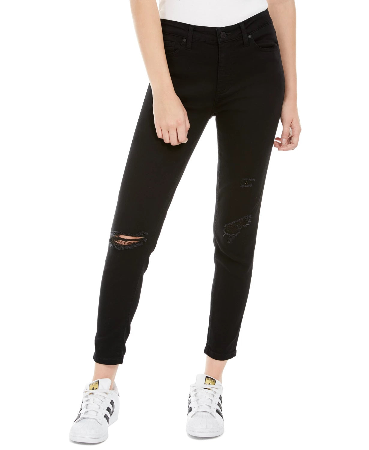 Celebrity Pink Women's Curvy Mid Rise Skinny Jean Gray Size 3