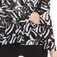 Alfani Women's Printed High Low Blouse Black Size Petite S/M