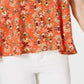 Style & Co Women's Printed Sleeveless High Low Swing Top Orange Floral -Size XX-Large