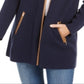 Charter Club Women's Milano Cotton Completer Sweater Blue Size Petite