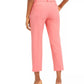 Bar III Women’s Bi-Stretch Belted Tie Ankle Pants Pink Size 2