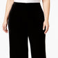 Alfani Women's Plus Velvet Wide Leg Pants Black Size 1X
