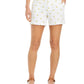 Style & Co Women's Lemon-Print Shorts White Size 4