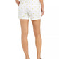 Style & Co Women's Lemon-Print Shorts White Size 4