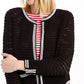 Charter Club Women's Pointelle Sweater Black Size X-Small