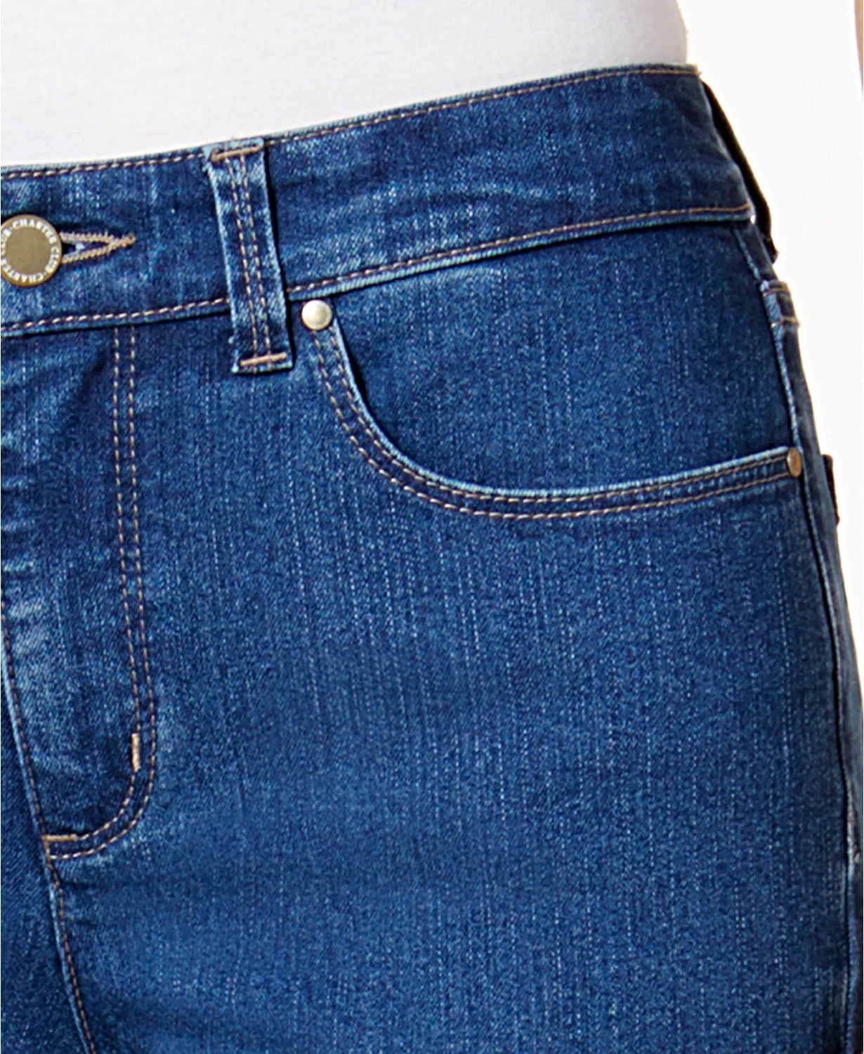 Charter Club Women's Petite Lexington Straight-Leg Jeans Petite & Petite Short Blue Size 24X4.5