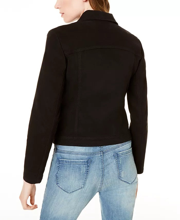 Maison Women's Jules Moto Jacket Black Size XX Large