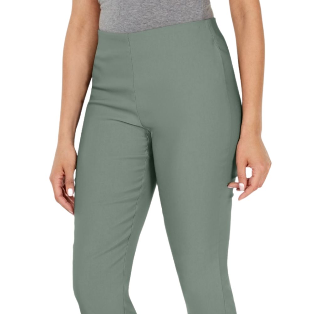 Charter Club Women's Chelsea Tummy Control Skinny Leg Ankle Pants Green  Size 6