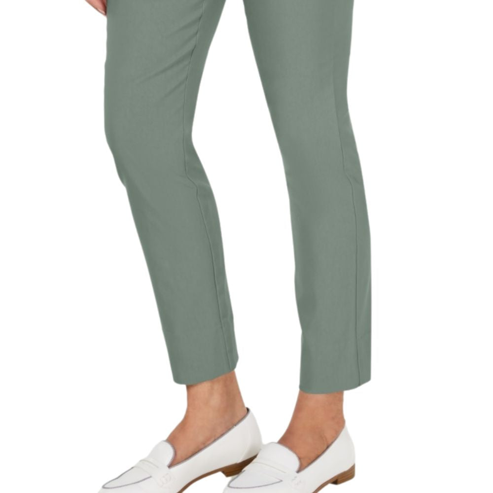 Charter Club Women's Chelsea Tummy Control Skinny Leg Ankle Pants Green  Size 6