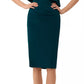 Xscape Women's One Shoulder Ruffle Dress Green Size 6