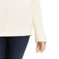 Charter Club Women's Cotton Textured V-Neck Sweater White Size X-Small