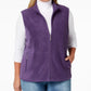 Karen Scott Women's Women  Zip-Front Vest Purple Size Petite Small
