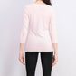 Karen Scott Women's Bateau-Neck Long-Sleeve Sweater Pink Size Large