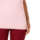 Charter Club Women's Sleeveless Crew-Neck Sweater Pink Size XX-Large