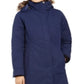 Marmot Women's Hooded Faux Fur Trim Coat Blue Size Medium