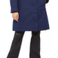 Marmot Women's Hooded Faux Fur Trim Coat Blue Size Medium
