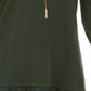 Style & Co Women's Petite Lace-Shoulder Top Green Size Pettite X-Large