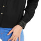Thalia Sodi Women's Studded Shirt Black Size Large
