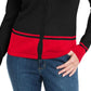 Karen Scott Women's Button Color Block Long Sleeve Open Cardigan Sweater Black Size Petite Small