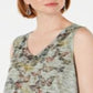 Style & Co Women's Embellished V Neck Top Pink Size X-Small