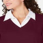 Karen Scott Women's Layered Look Cotton Top Red Size Petite XL