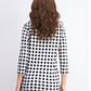 Charter Club Women's Cotton Gingham Print Boat Neck Top Gray Size Large