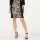 JM Collection Women's Triple Keyhole Sheath Dress Black  Size Small
